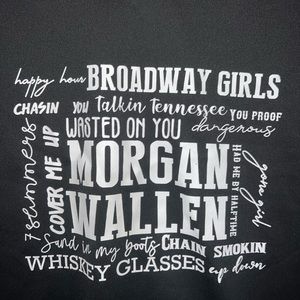 Morgan wallen crewneck hoodie